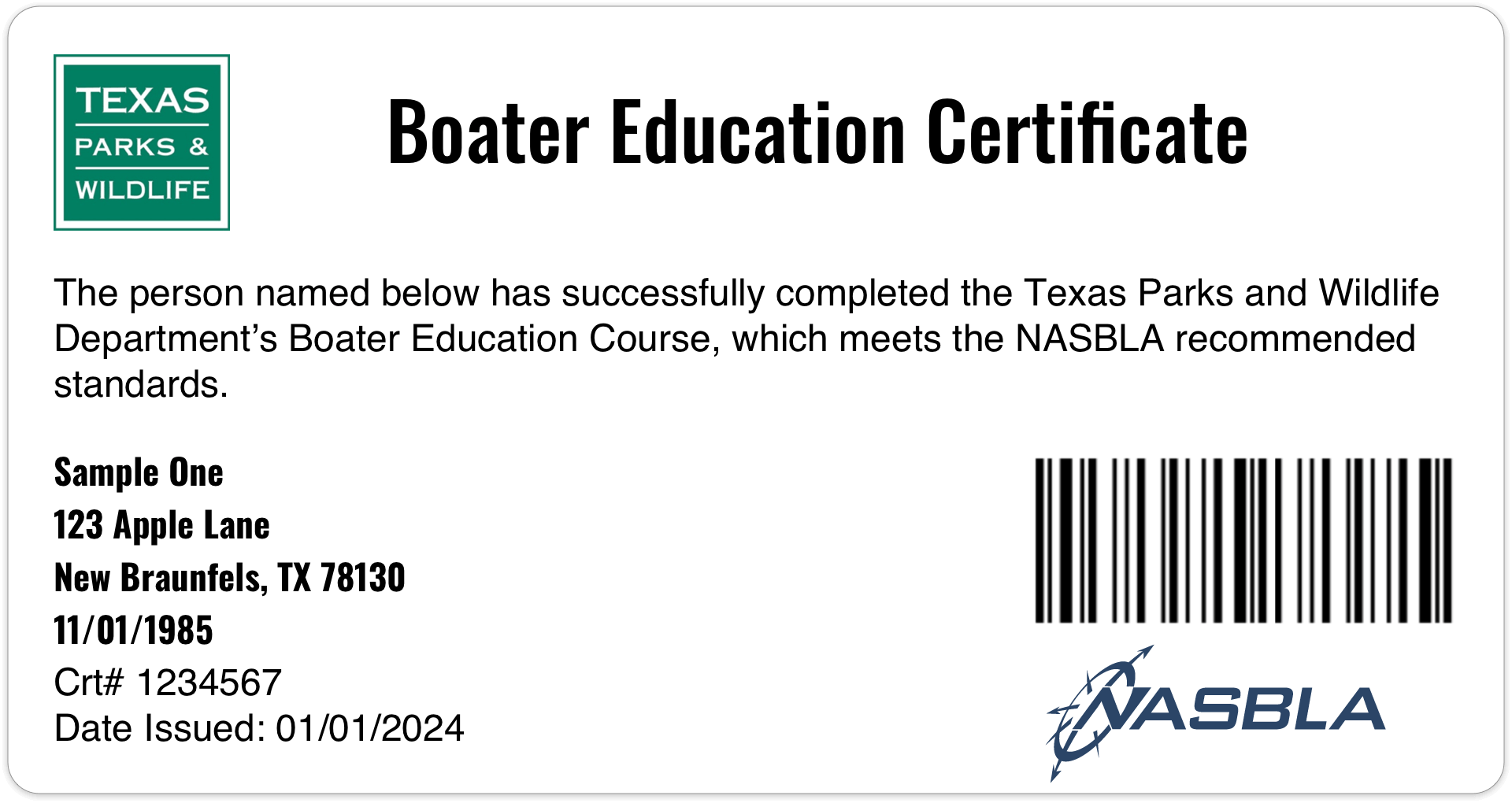 Boater Ed Course